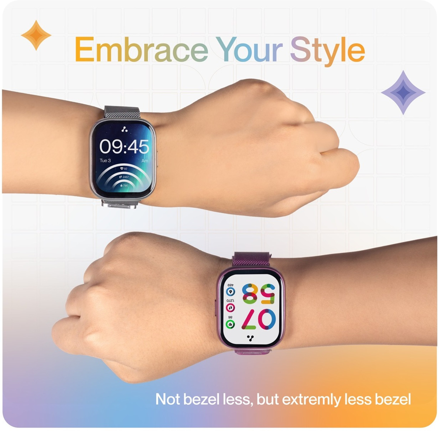 Image of Ambrane Fyre 2.04 AMOLED 368*448px High Resolution, BT Calling and 100+ Sports Modes Smartwatch