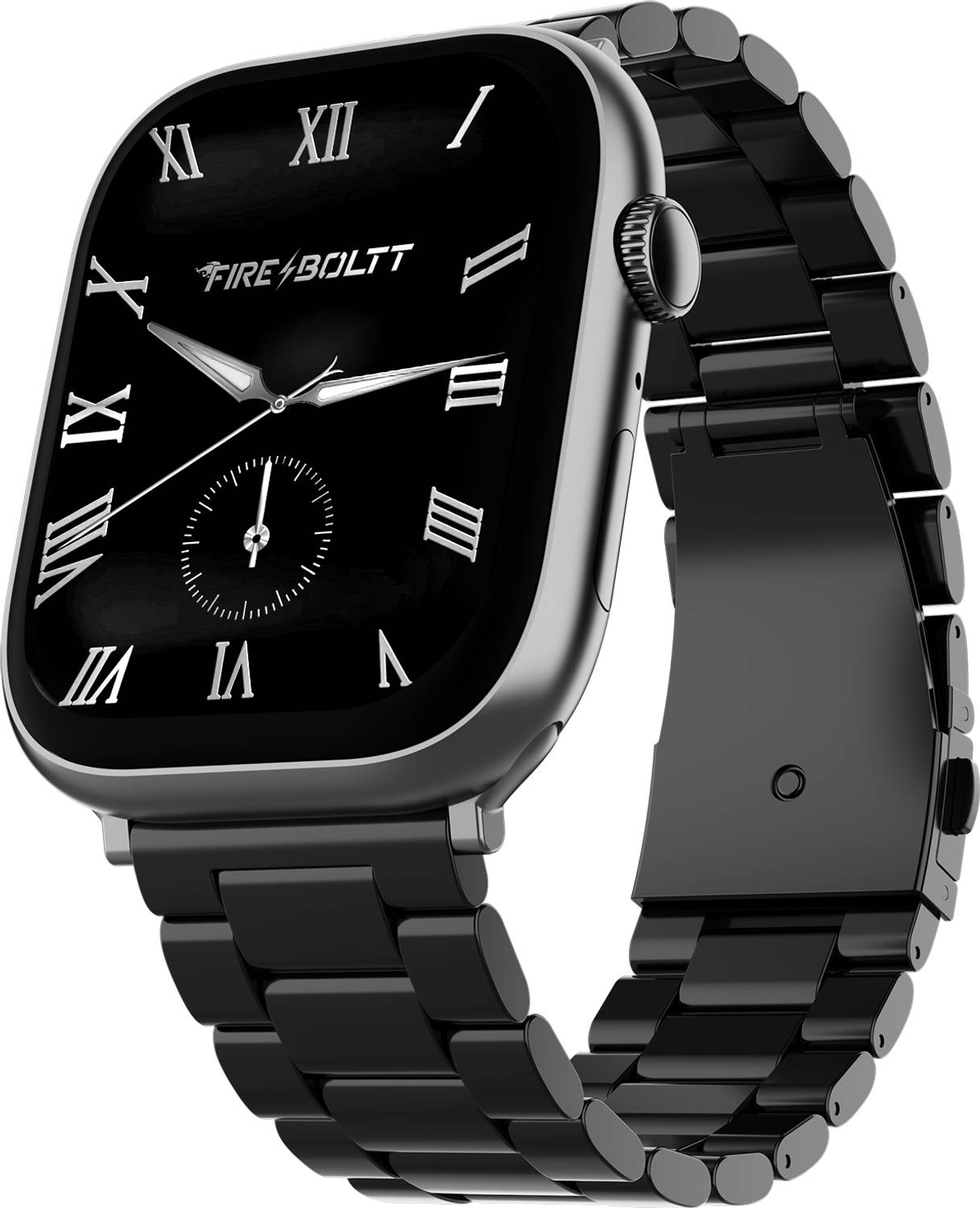 Fire-Boltt Ninja Ring 1.96" AMOLED Smartwatch (Black Link Strap,
