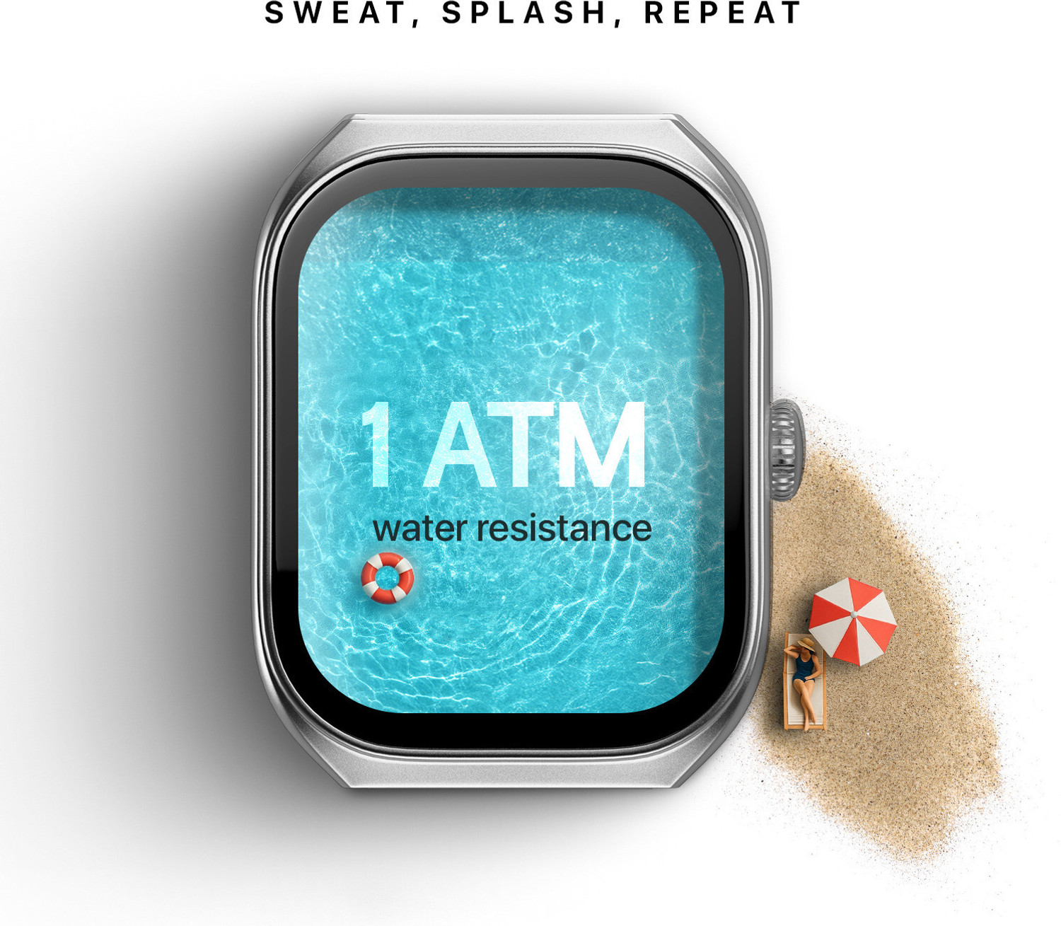 Image of Noise Icon Arc 2.01 inch Immersive Curved Display, 10 Days Battery, 1ATM Water Resistance Smartwatch
