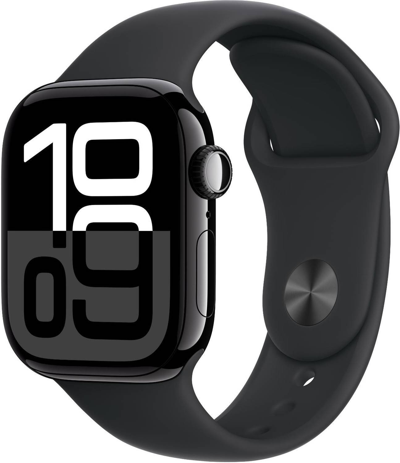 Apple Watch Series 10 GPS + Cellular 42mm Jet Black Aluminium wit