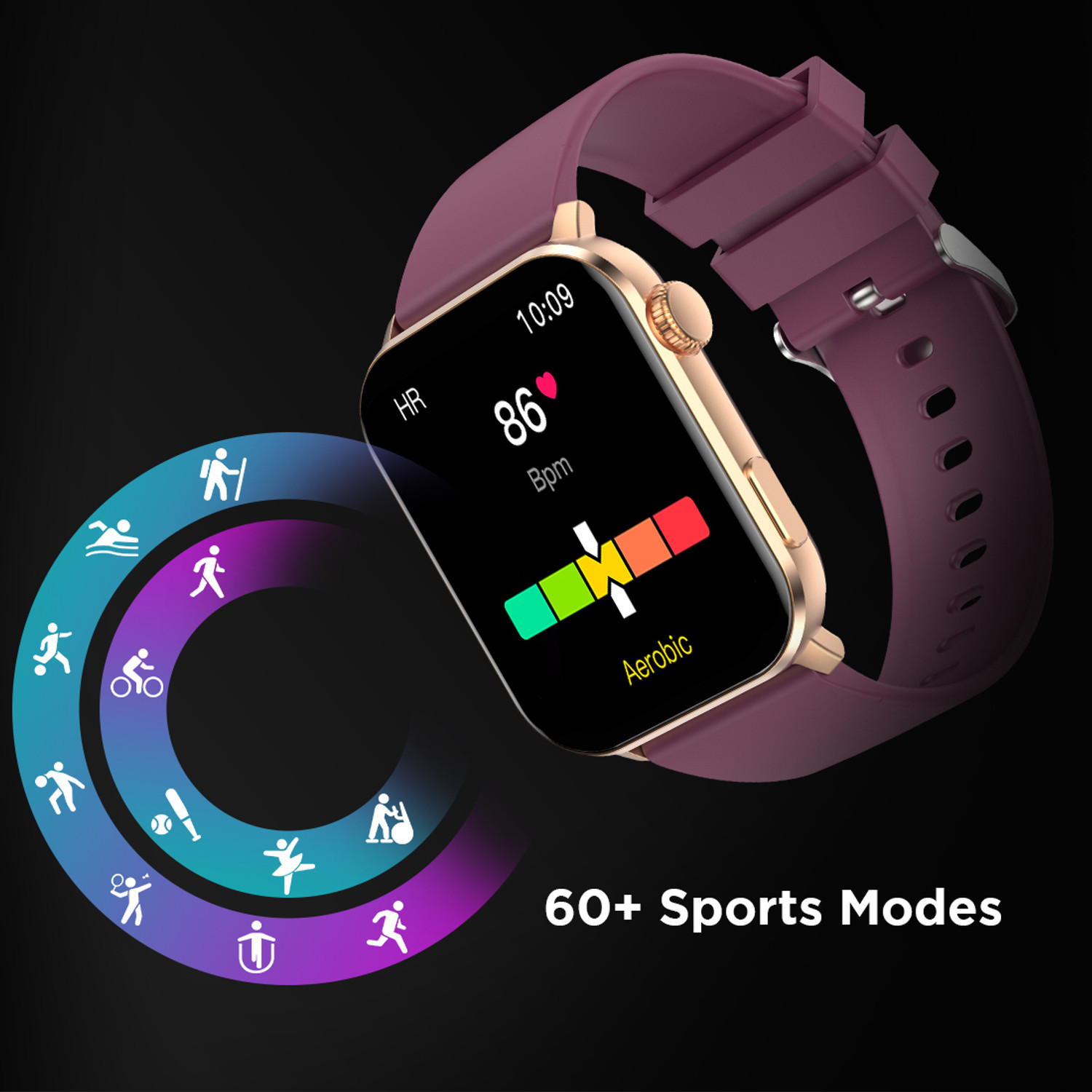 Image of Fire-Boltt Ninja Bell 46.5mm (1.83) Bluetooth Calling Smartwatch, AI Voice, 60 Sports Smartwatch