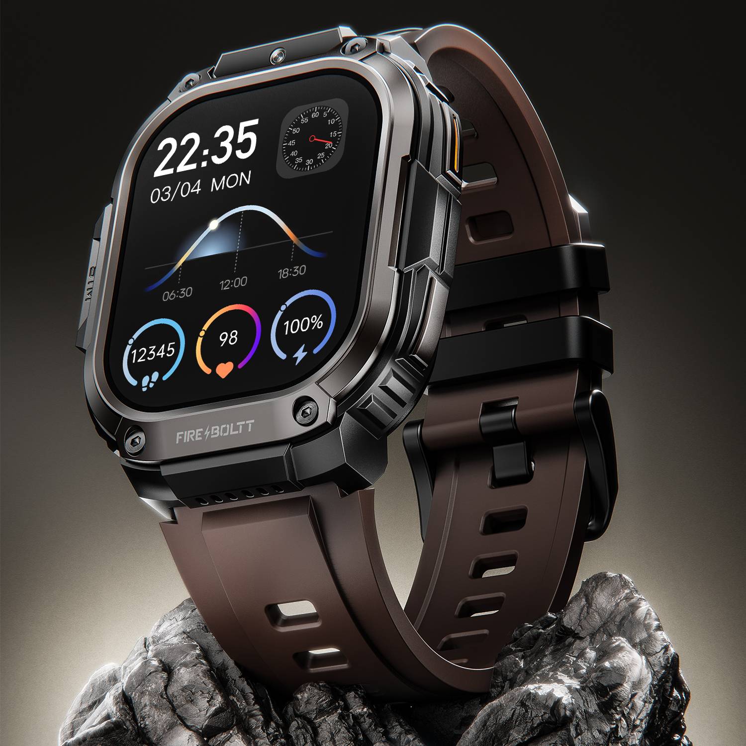 Fire-Boltt Clickk 54.1mm AMOLED Smartwatch with Front Camera