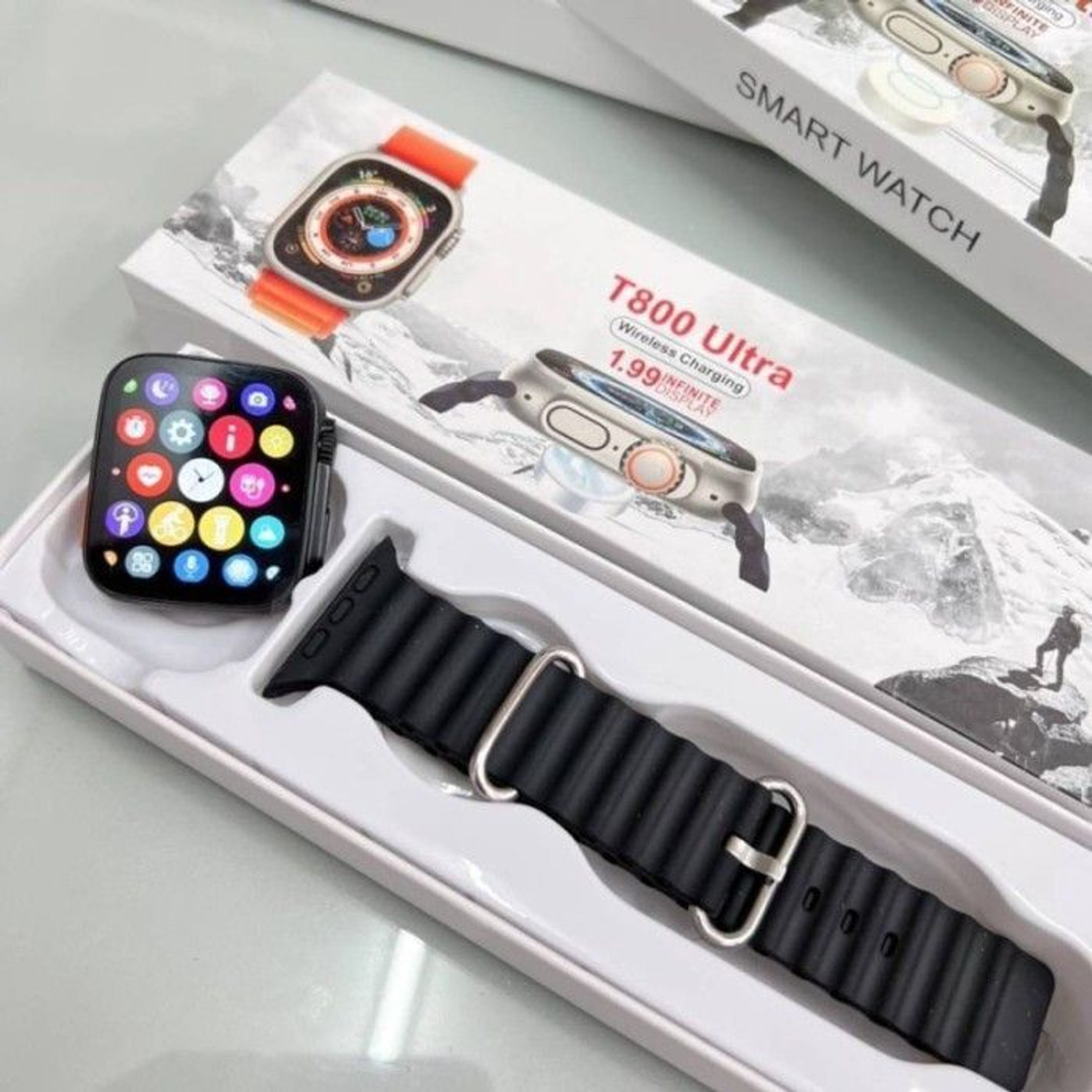 Image of Onikuma T800 BT watch 2in Big Screen Sunlight Proof Display Music Play Insta WA Notifier Smartwatch