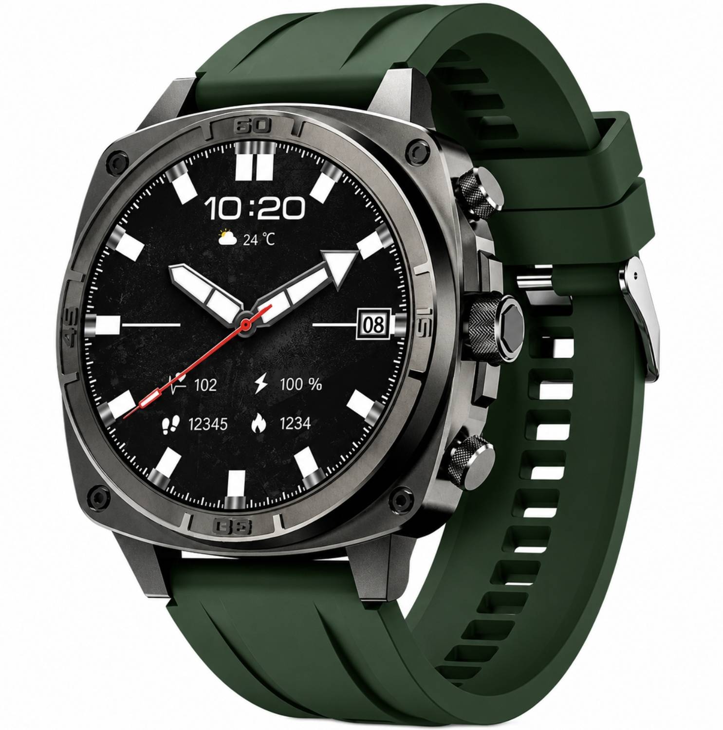 inear INWATCH Pro Smartwatch,1.43 AMOLED HD Display BT Calling AI Voice Assistant IP68 Smartwatch