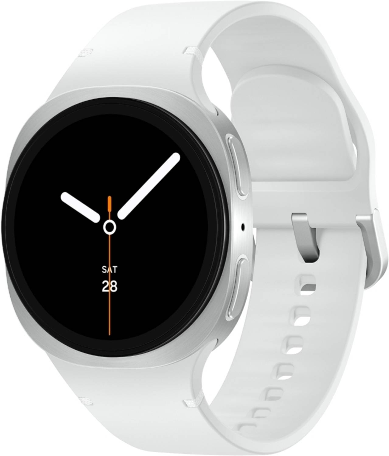 Samsung Galaxy Watch8 (40mm, Bluetooth) (White Strap, Small)