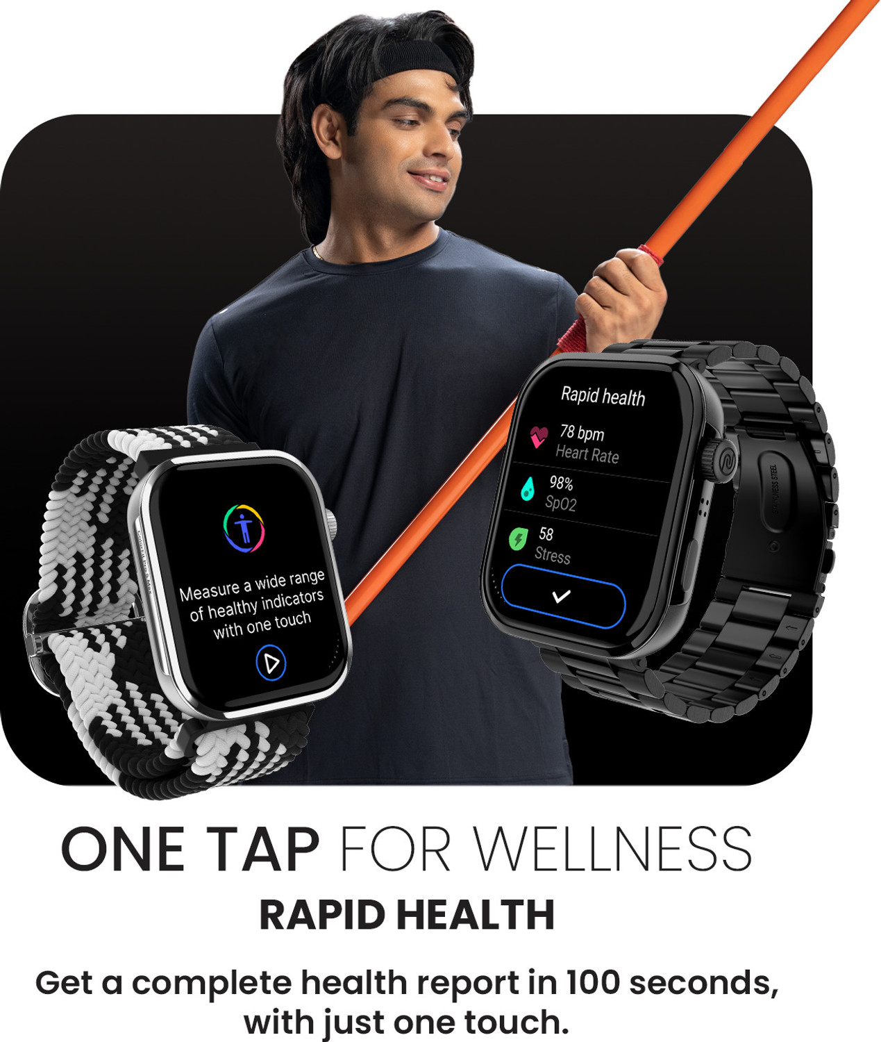 Image of Noise Pro 5 Max 1.96 AMOLED Display, Post Workout Analysis, DIY Watch face, BT Calling Smartwatch