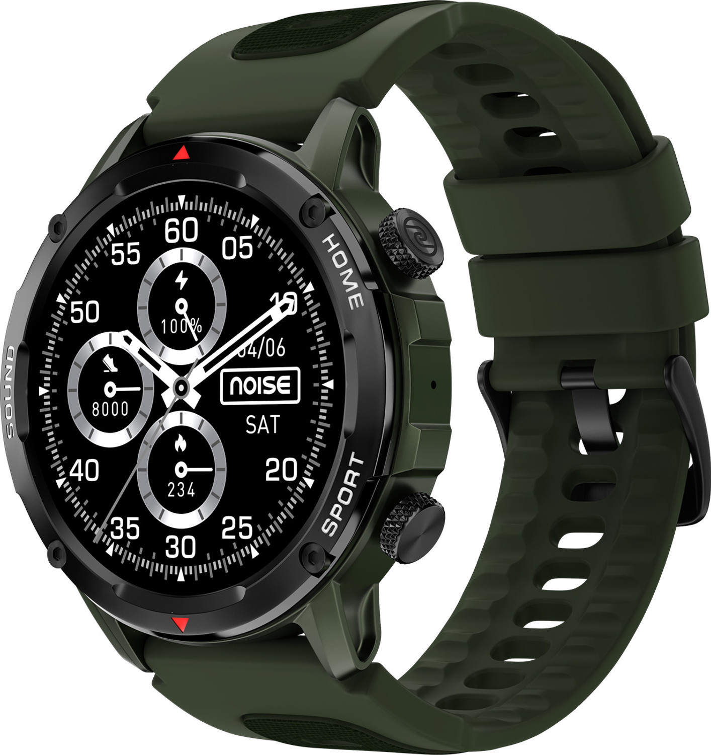 Image of Noise Force 2 Sporty Rugged, 1.39 inch TruView Display, BT Calling, IP67 Water Resistance Smartwatch
