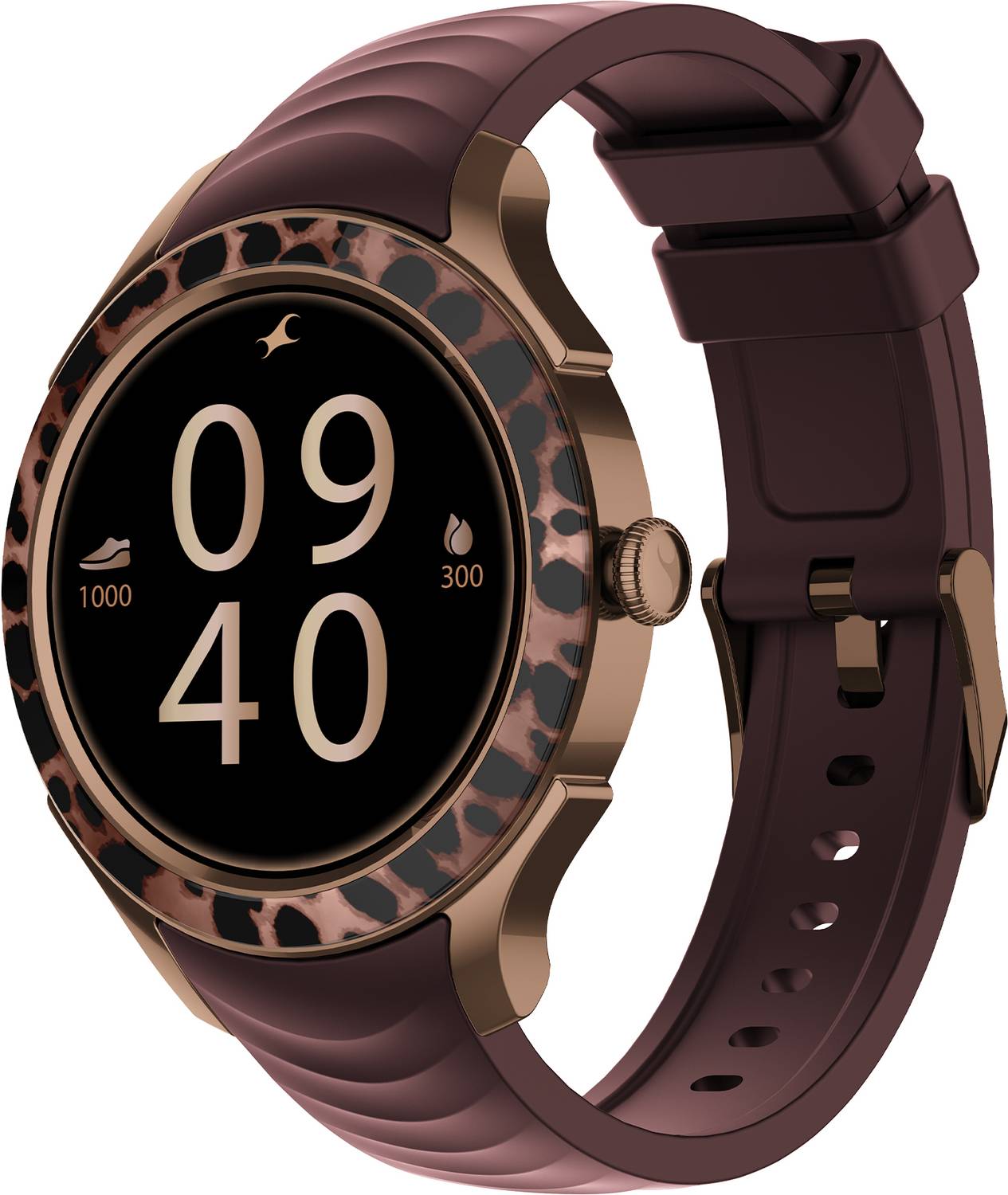 Fastrack Ella Smartwatch (Dark Wine Strap, Free Size)