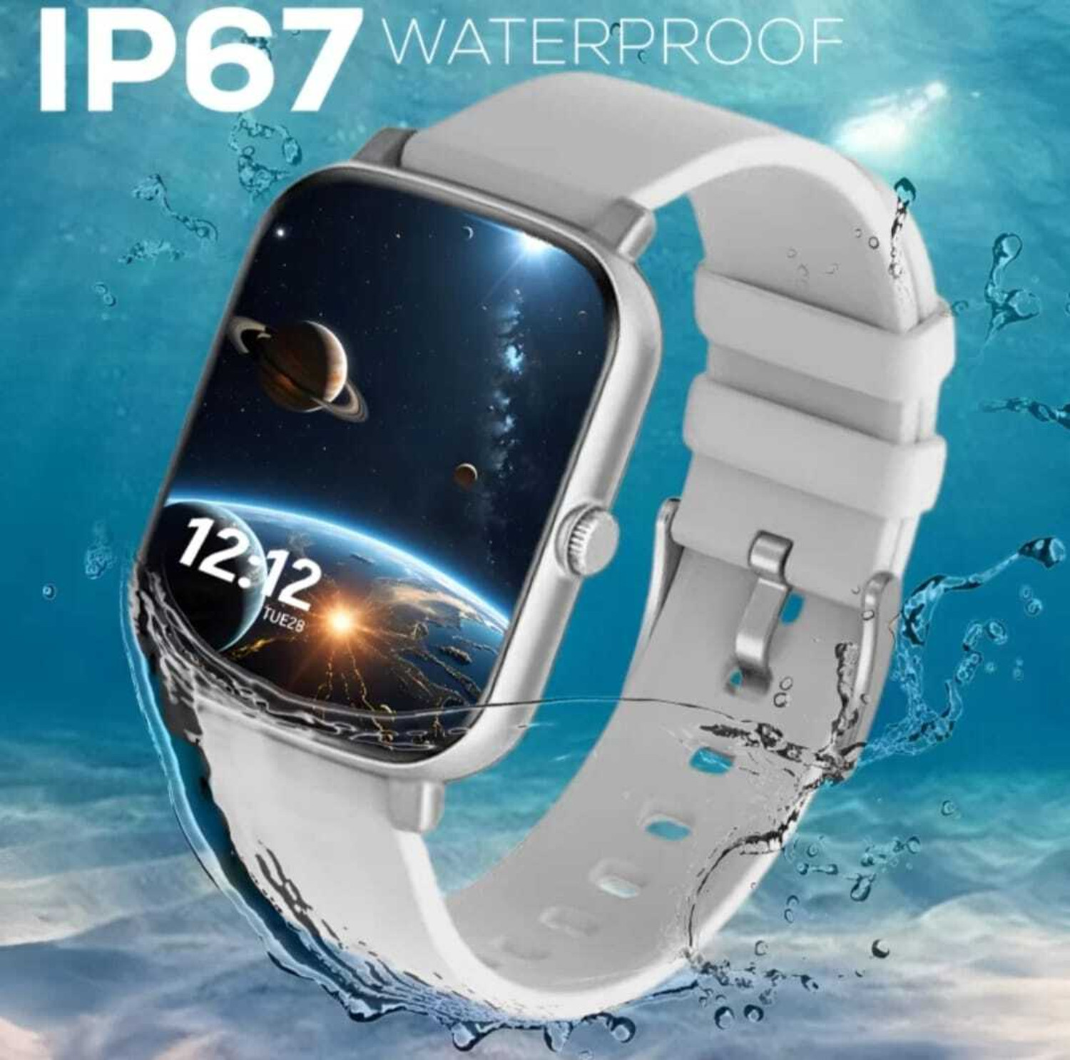 Image of Vedaantron H9 Bluetooth Calling Smart Watch with Wireless Charging & HD Display Digital Watch - For Men & Women