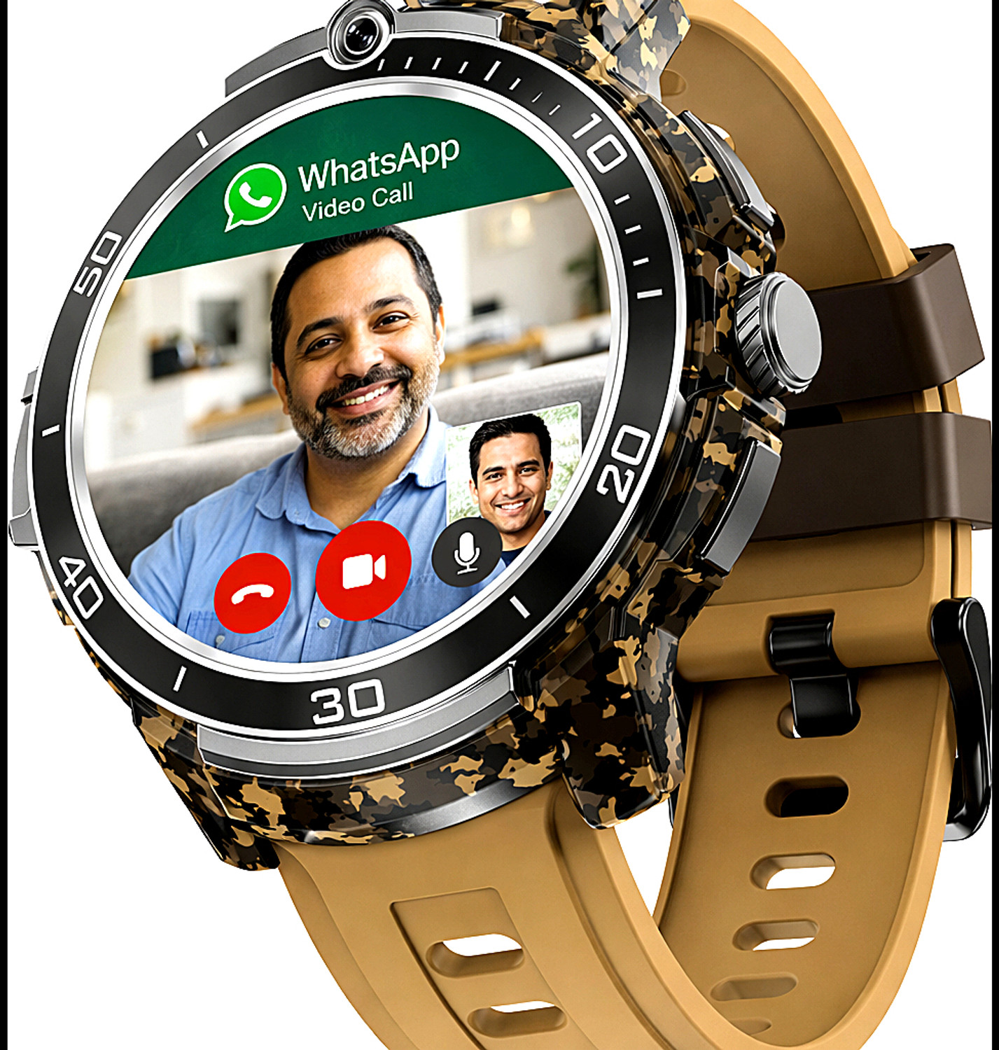 Image of Hazaar Dastaan 5G Calling Smartwatch Nano SIM Support WhatsApp Video Call 2MP Camera WiFi GPS Smartwatch