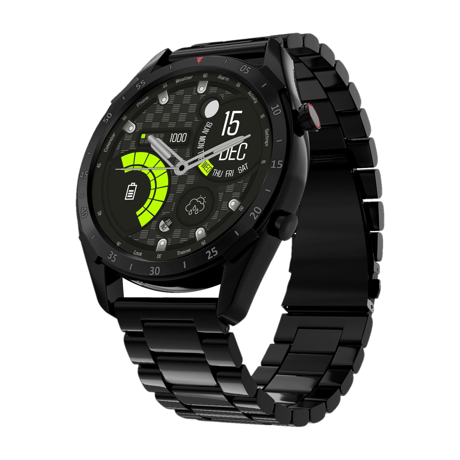 Lifelong Sigma Luxury with Metal Case & Stainless-Steel Strap Smartwatch