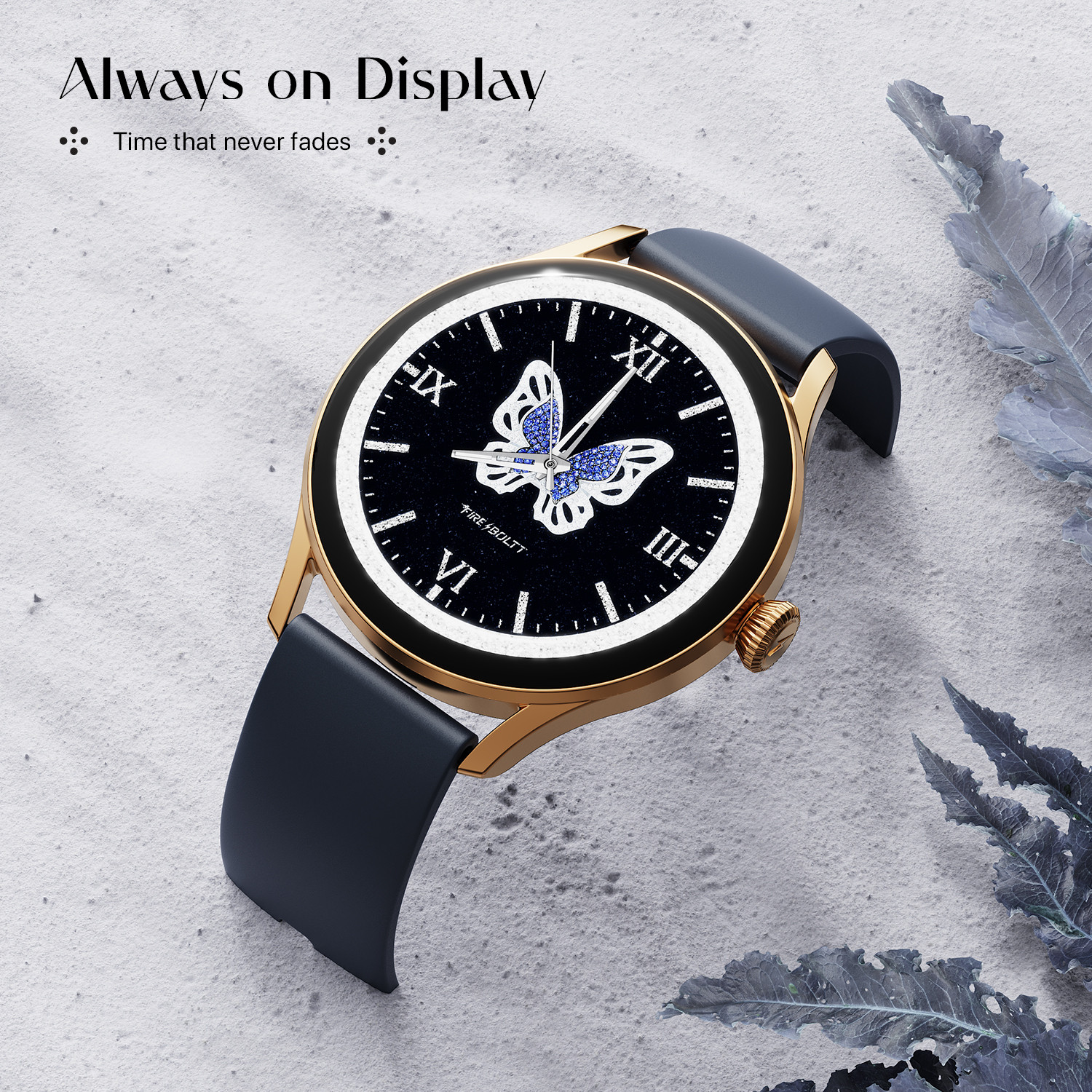 Image of Fire-Boltt Glitz 1.19 AMOLED Display, Rotating Crown, 1000 Nits, BT Call, Metal Body Women Smartwatch