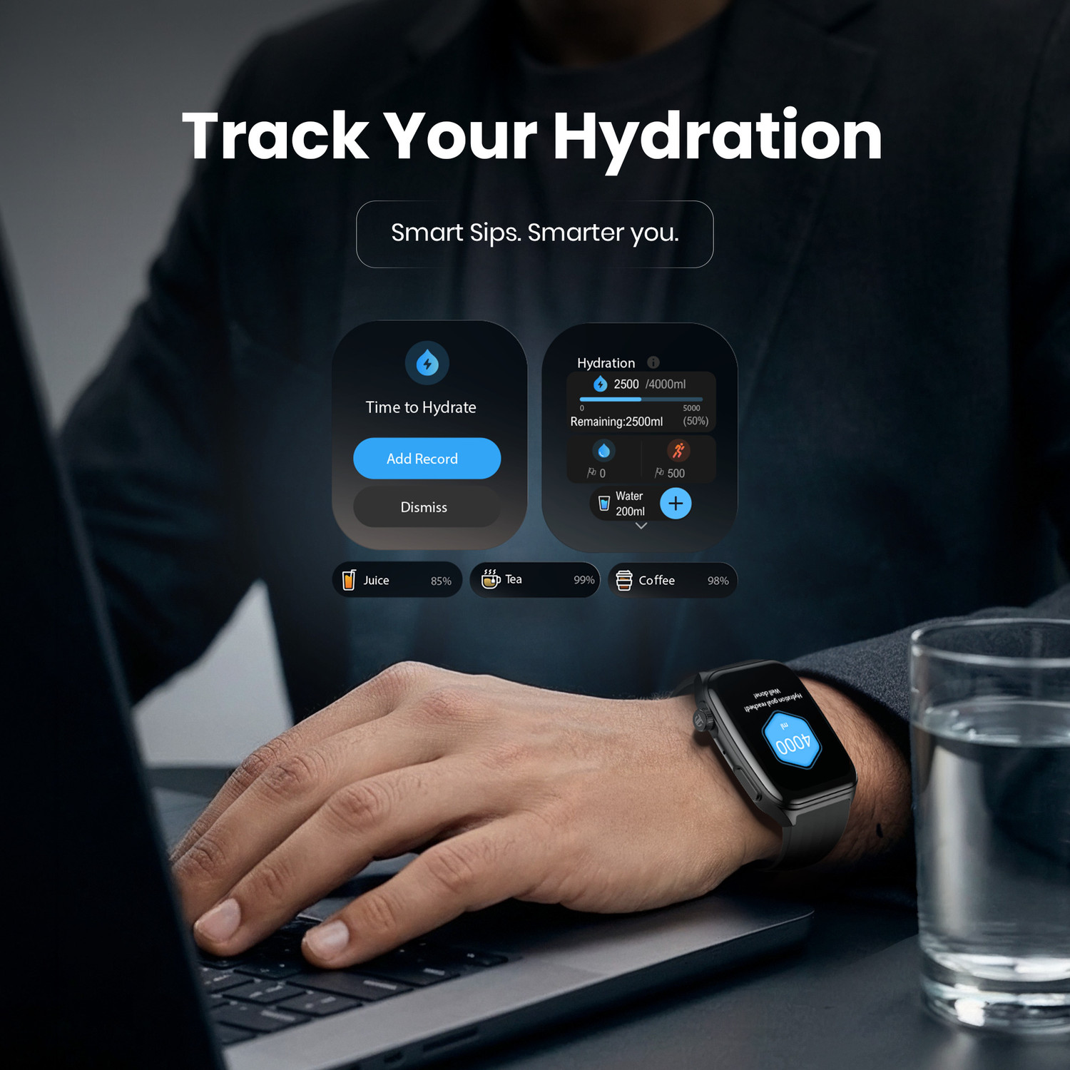 Image of TITAN Smart 4.0 1.93inch AMOLED Display | AI Watch Faces | BT Calling | Smart Wellness Smartwatch