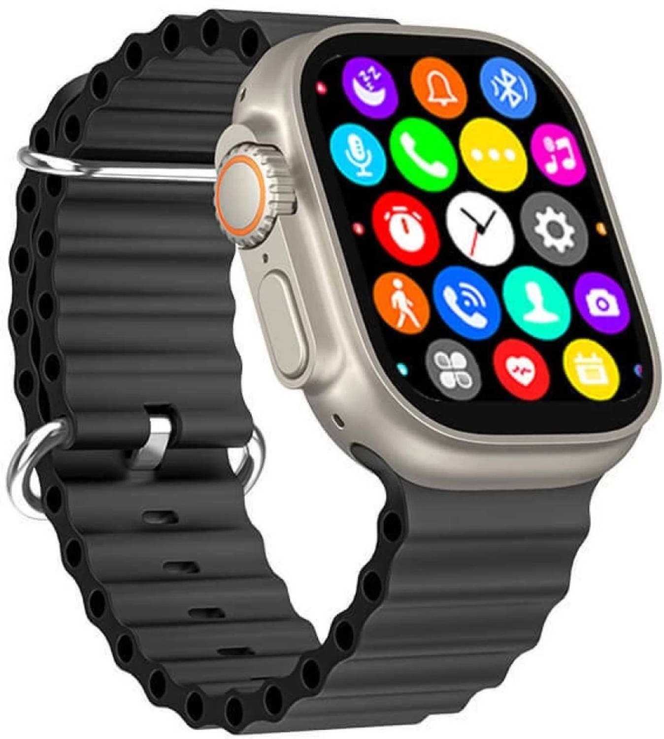 NIKHILX T800 ULTRA SMARTWATCH Smartwatch (BLACK Strap, FREE)