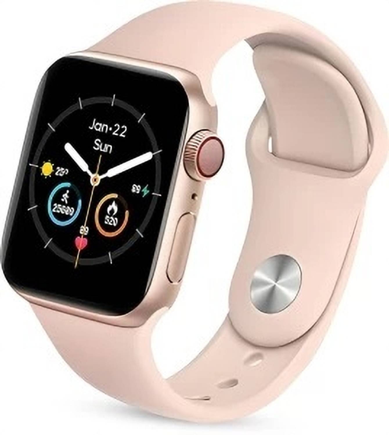 SAMSTAR COLLECTION T55 Pink SERIES 9 Smartwatch & Extra Straps Full Touch Display Fitness Smartwatch