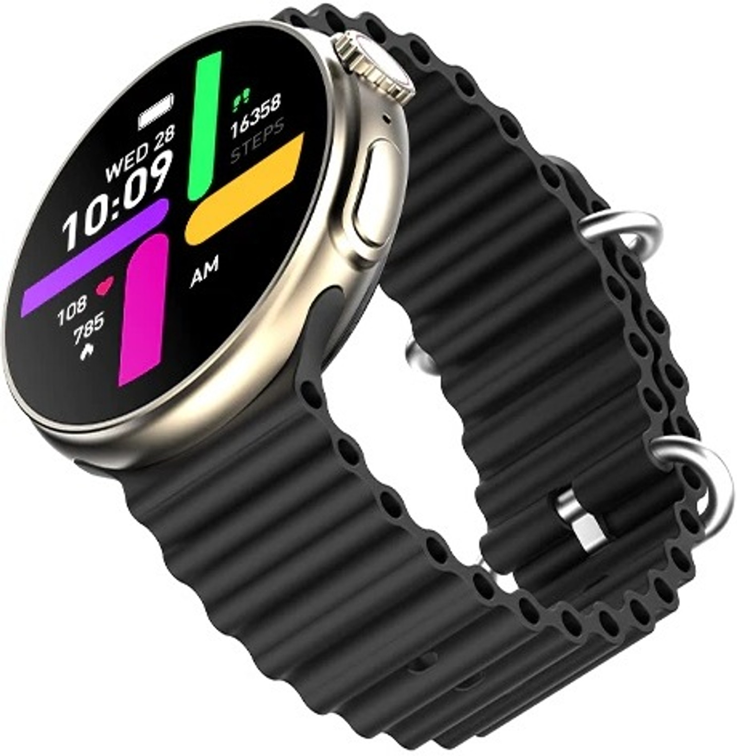 Image of fire boltt ASTEROID 36.3mm Round AMOLED Display, Bluetooth Calling With AI Voice Assistant Smartwatch