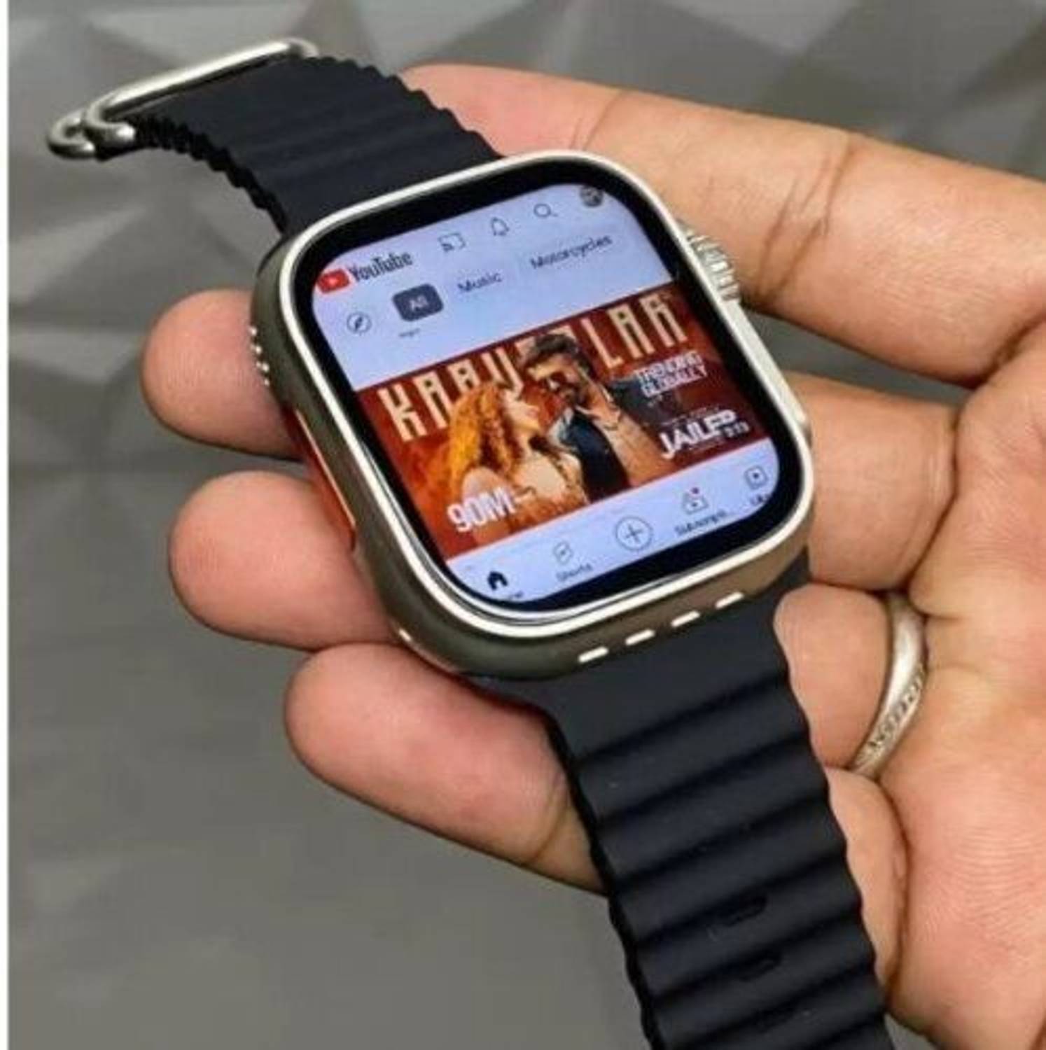 TechElectro T800 Smartwatch (BLACK Strap, FREE)