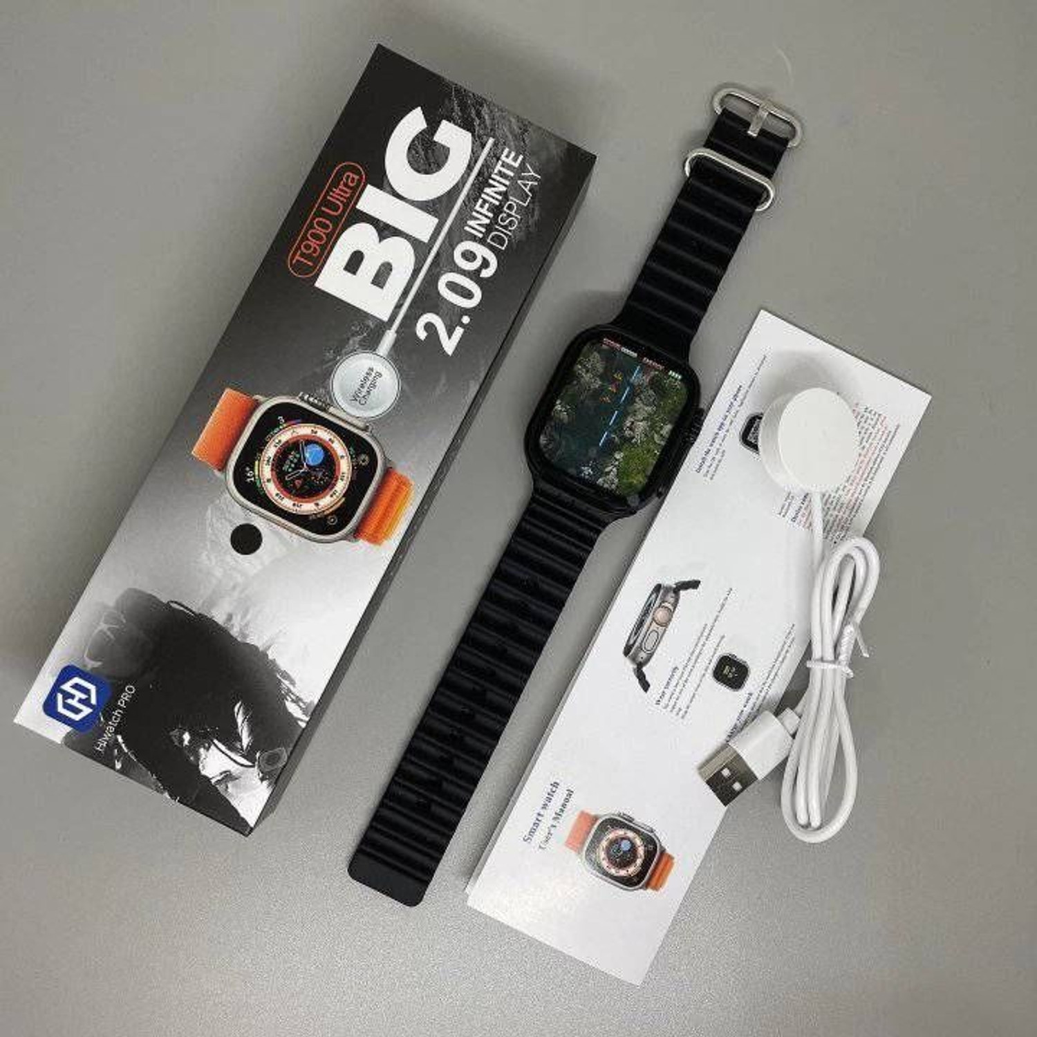 Image of Onikuma T800 BT watch 2in Big Screen Sunlight Proof Display Music Play Insta WA Notifier Smartwatch