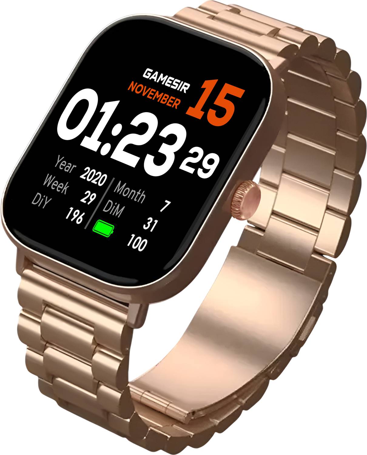 GameSir H9 Metal Smart Watch 2.01" TFT Display, Bluetooth 5.0 wit