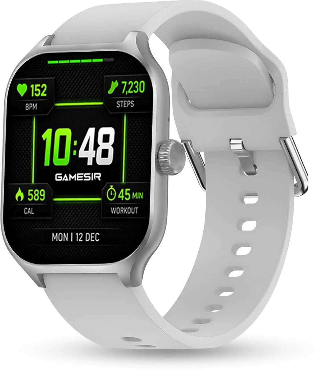 GameSir H9 AMOLED Smartwatch with BT Calling, Health Tracking & 1