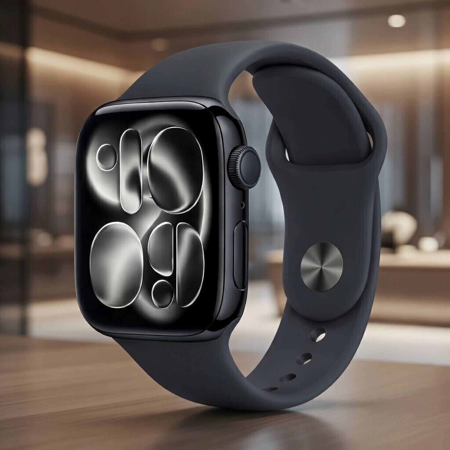 WEKTU Watch Series 11 46 mm Jet Black Aluminium Case with Black S