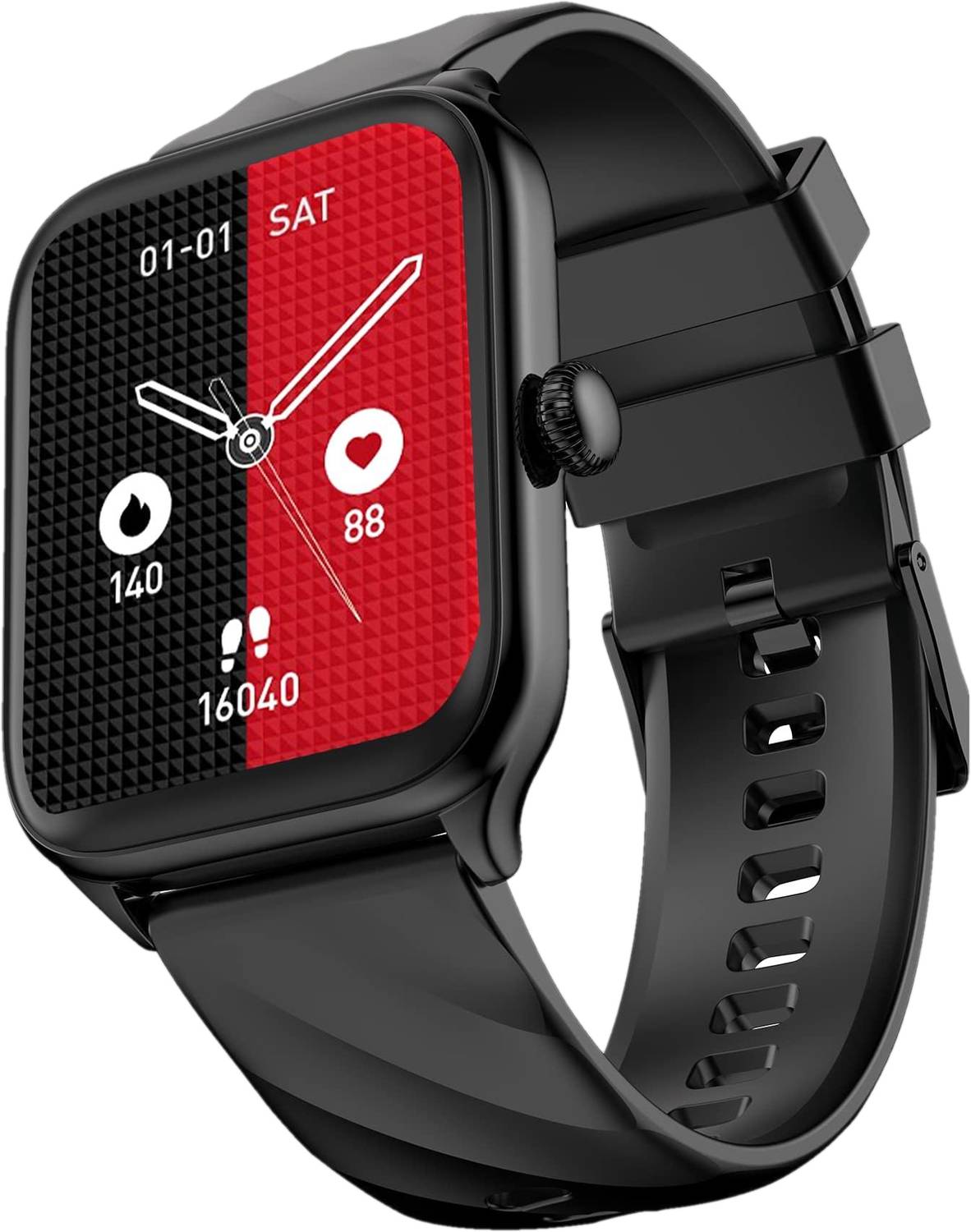 Cellecor STEW 1.83" BT Calling, 500 NITS, AI Voice Assistant,SPo2,HR, Split Screen Smartwatch