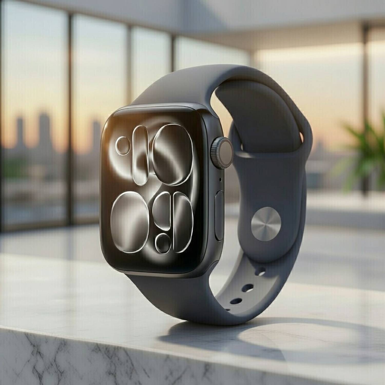 WEKTU Watch Series 11 46 mm Jet Black Aluminium Case with Black S