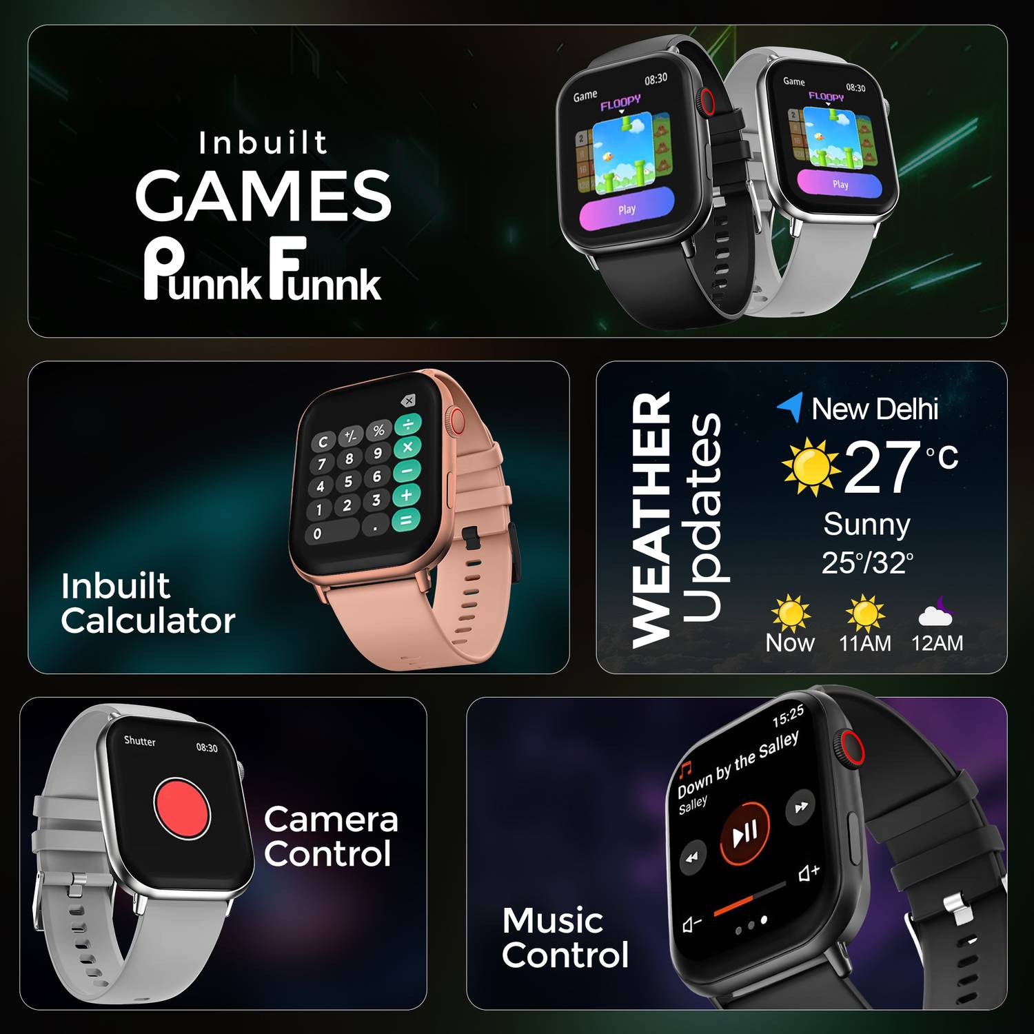 PunnkFunnk Edge-Lite 1.99 inch Amoled Display Smartwatch - Image 2