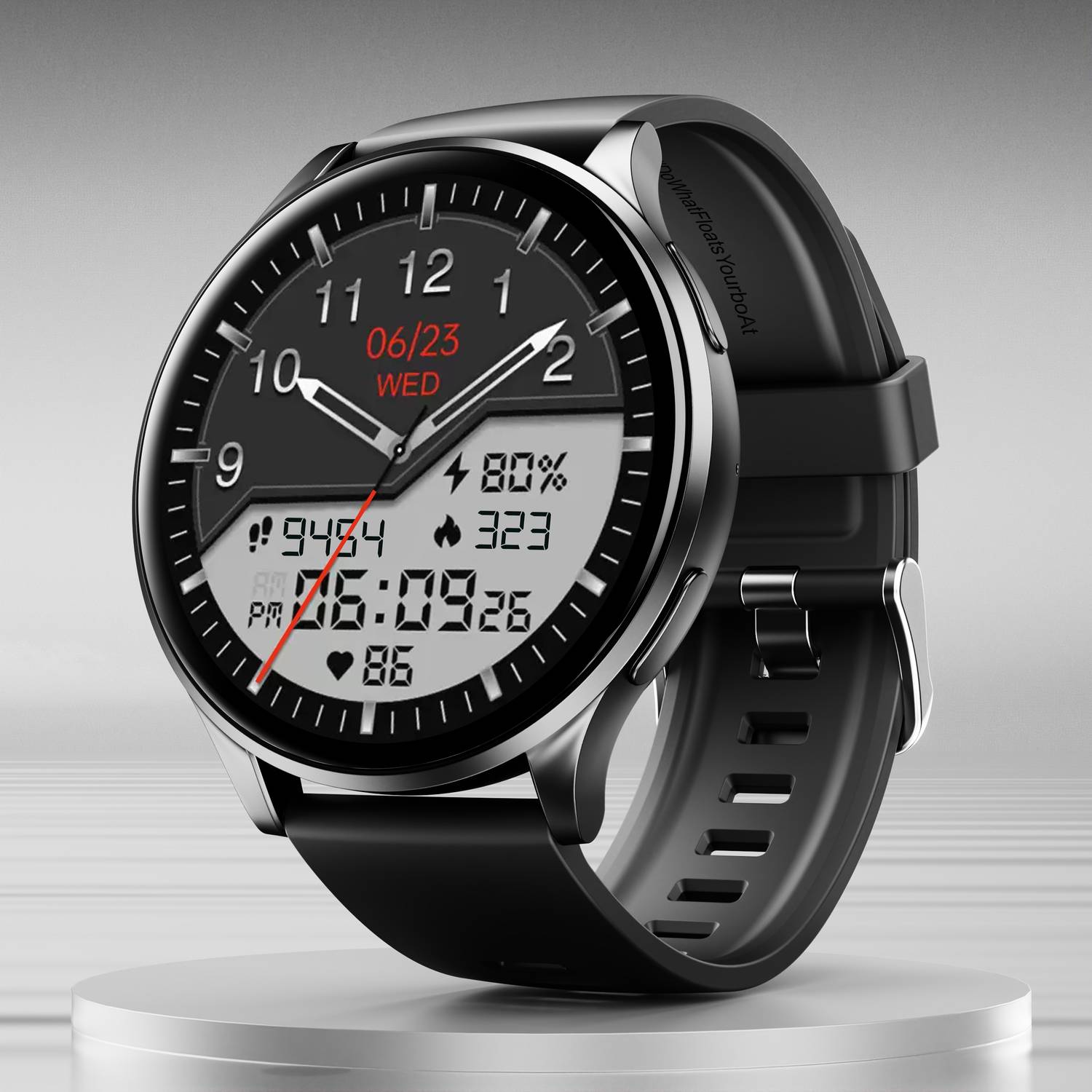 boAt Lunar Prime w/ 3.68 cm(1.45") AMOLED Display, BT Calling & W