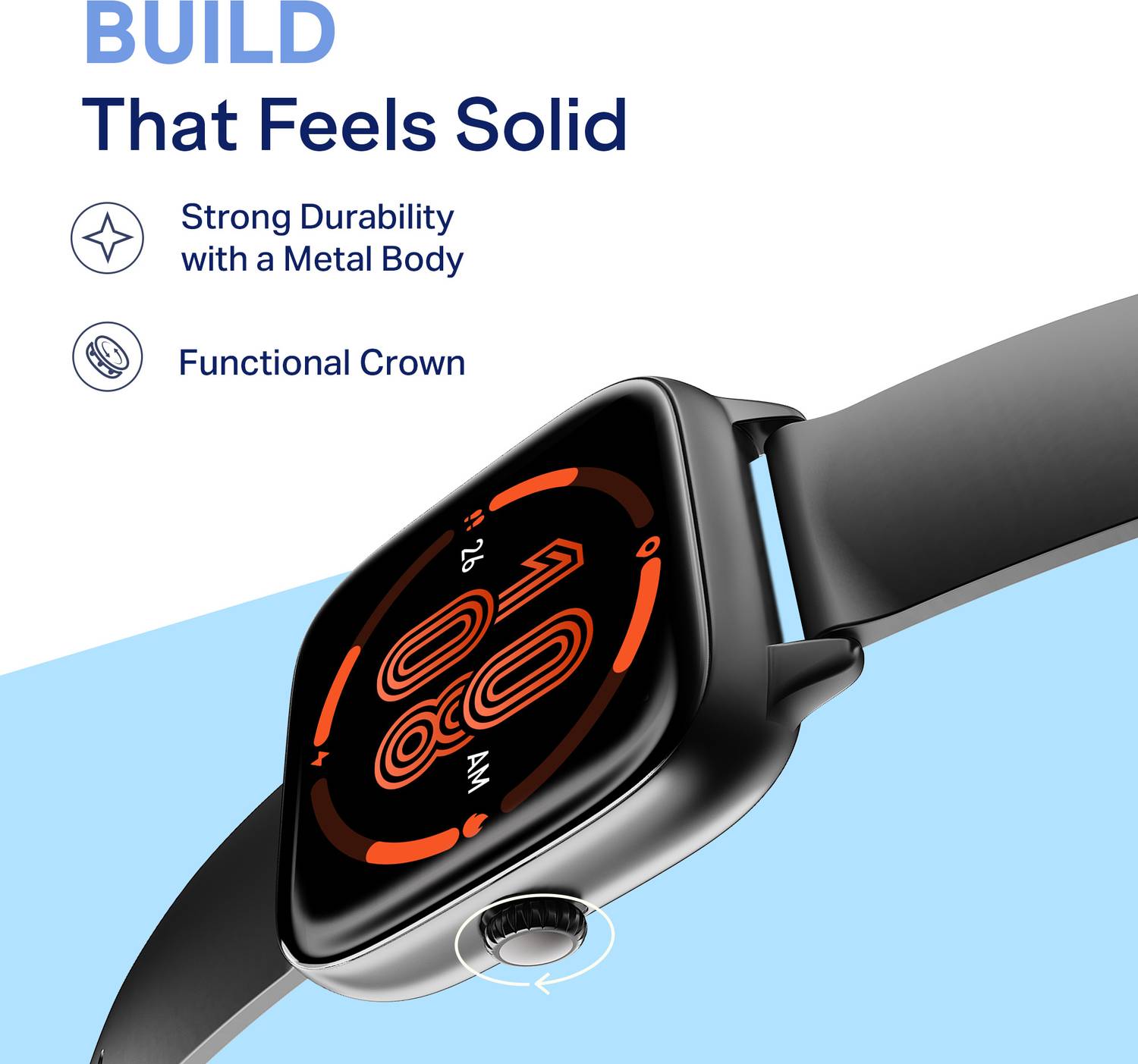 boAt Storm Verge 1.72 inch Smartwatch - Image 3