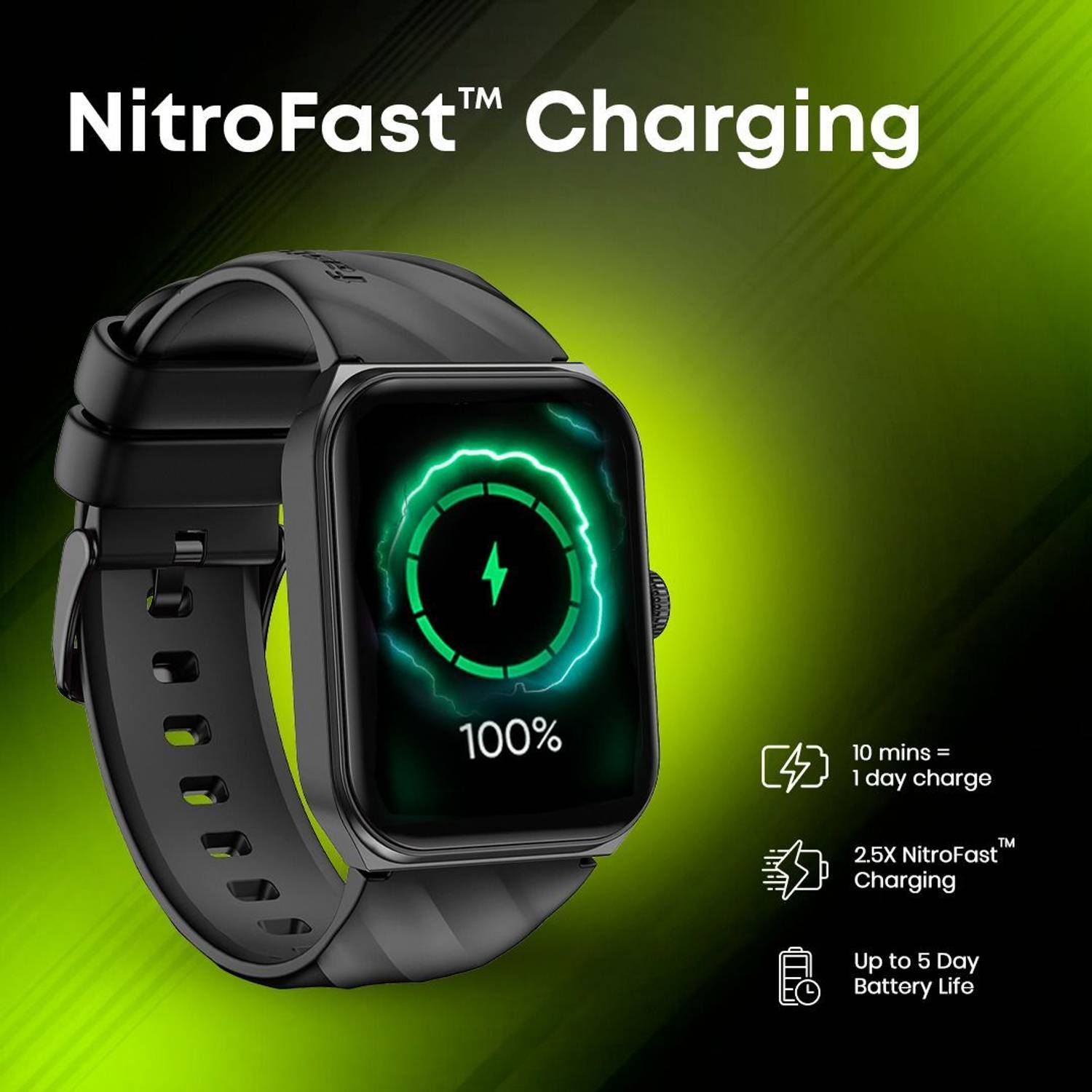 Fastrack Revoltt X2 1.91'' BT Calling Smartwatch - Image 4