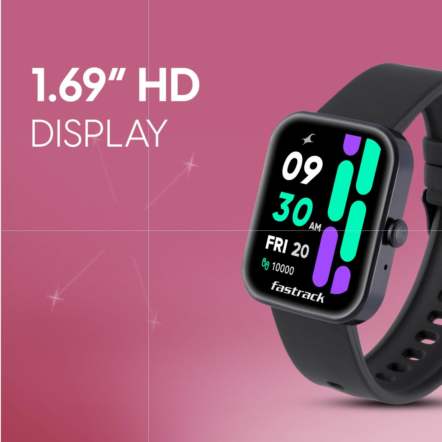 Image of Fastrack 1.69 HD Display BT Calling AI Voice 50+ Sport Smartwatch