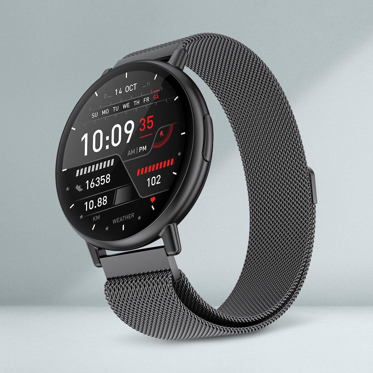 Image of Fire-Boltt Destiny 35.3mm (1.39) Stainless Steel Smartwatch, Metal Body, Bluetooth Calling Smartwatch