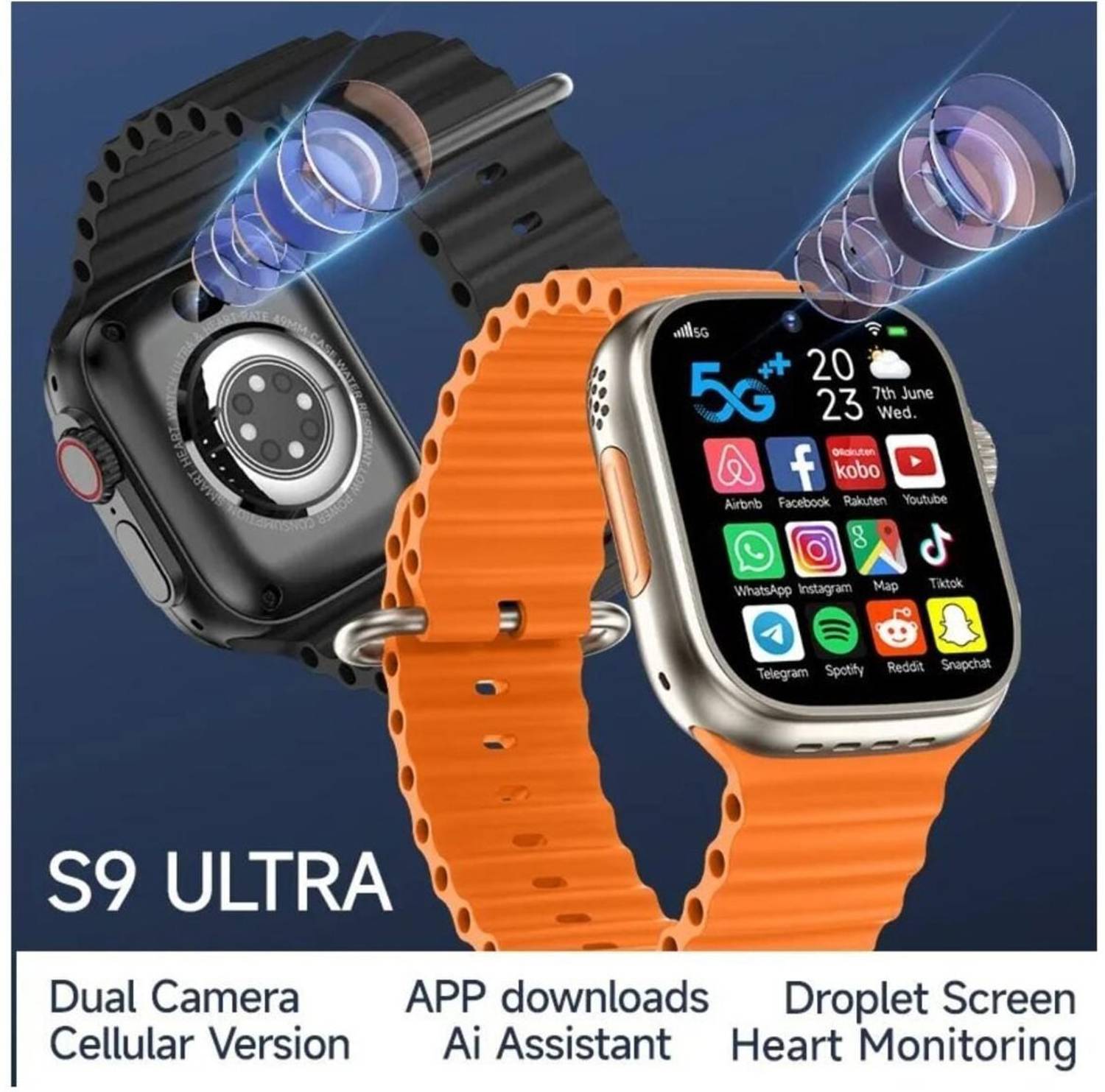FALLTECH Android Smartwatch 5G, 5MP Dual Camera - Image 4
