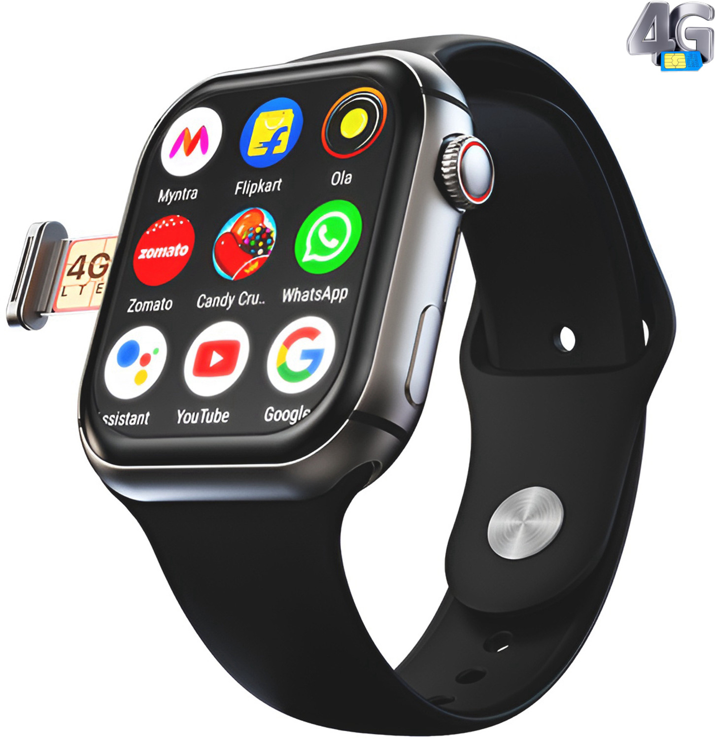 Image of Longan 4G Android Smart Watch Support Facebook /GPS /WhatsApp /YouTube /Bluetooth /Wi-Fi Smartwatch