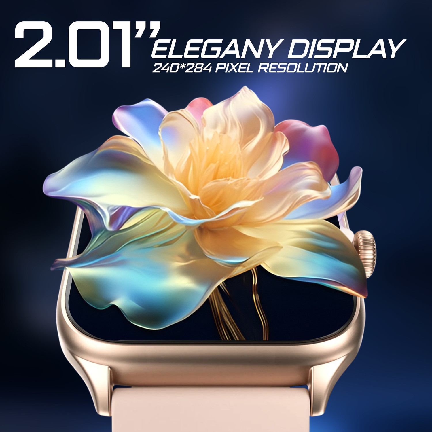 Image of GameSir H9 Pink-A1 Full Screen Touch Watch Specially Made for Girl & Women Smartwatch