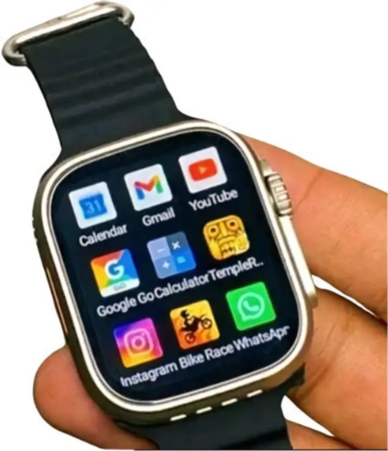 Image of Onikuma T800 BT watch 2in Big Screen Sunlight Proof Display Music Play Insta WA Notifier Smartwatch