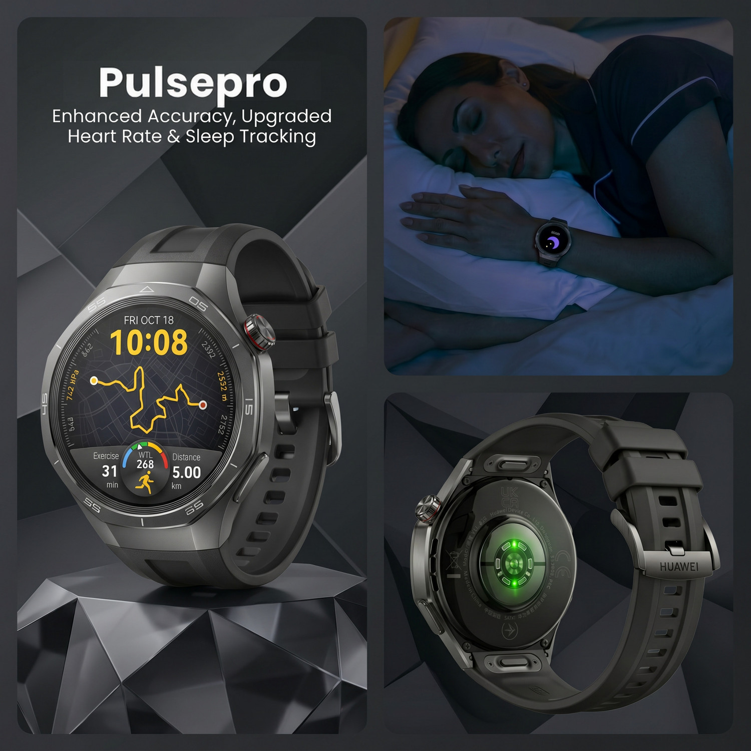 Image of Trendz AeroX PulsePro AMOLED BT Calling Smart Watch IPX5 120 Sport Health Mode 200 Face Smartwatch