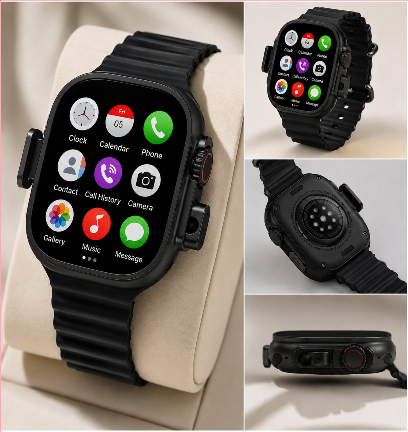 Image of Amozkart Android Smart Watch Support 5G /4G SIM /Wi-Fi /Bluetooth Smartwatch X199 Smartwatch