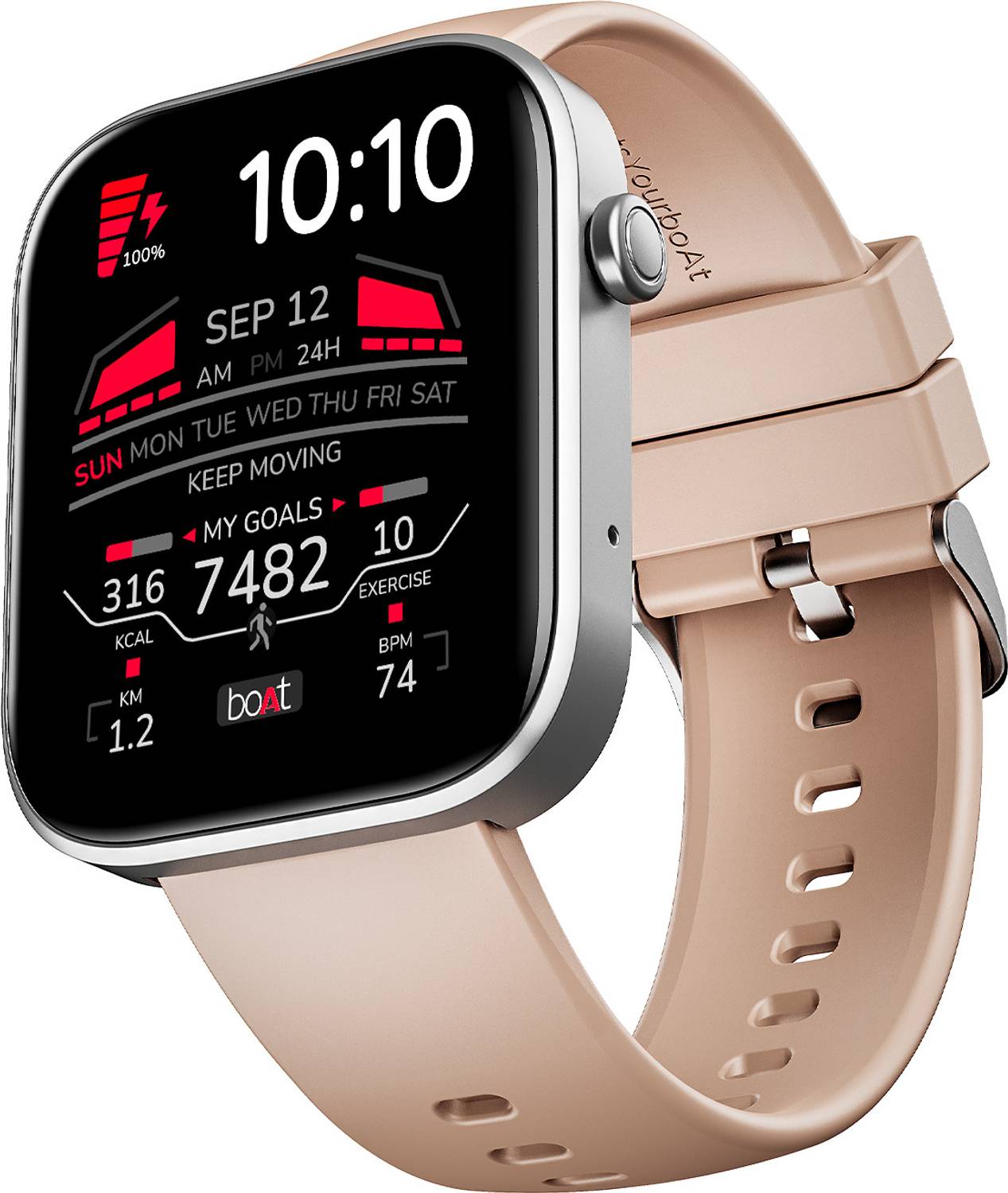 boAt Storm call 3 w/TBT Navigation,Watch Face Studio,1.83''(4.6 c