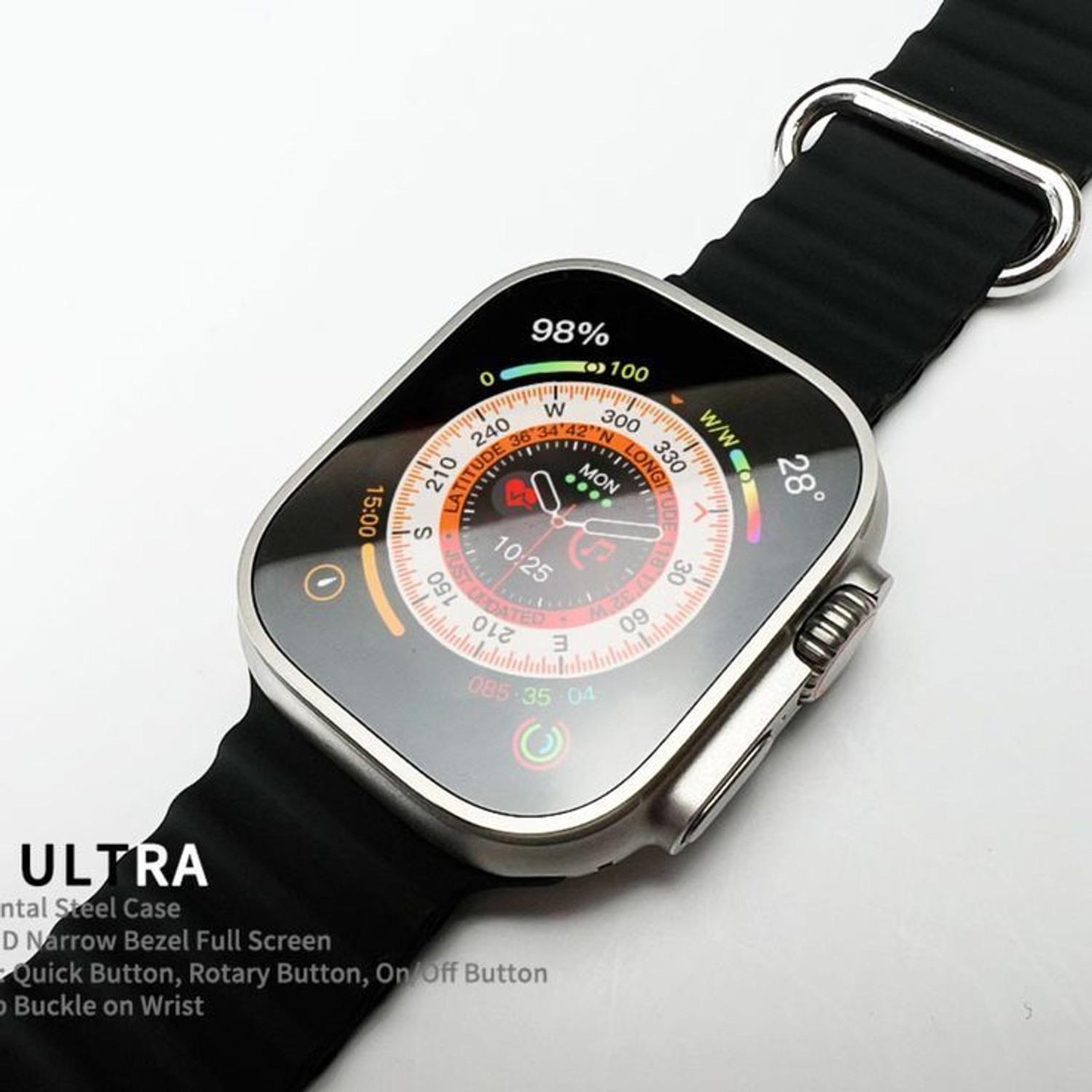 Image of Onikuma T800 BT watch 2in Big Screen Sunlight Proof Display Music Play Insta WA Notifier Smartwatch