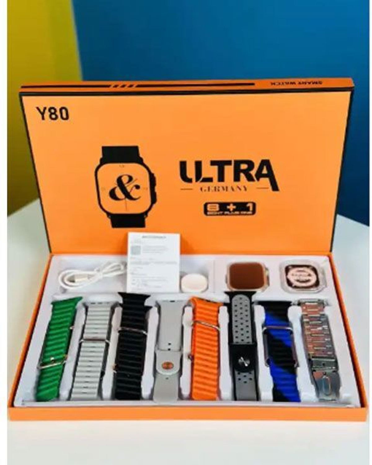Image of SHANVI ENTERPRISES 7in1 Ultra Smart Watch 8 Strip Bluetooth Call Smartwatch