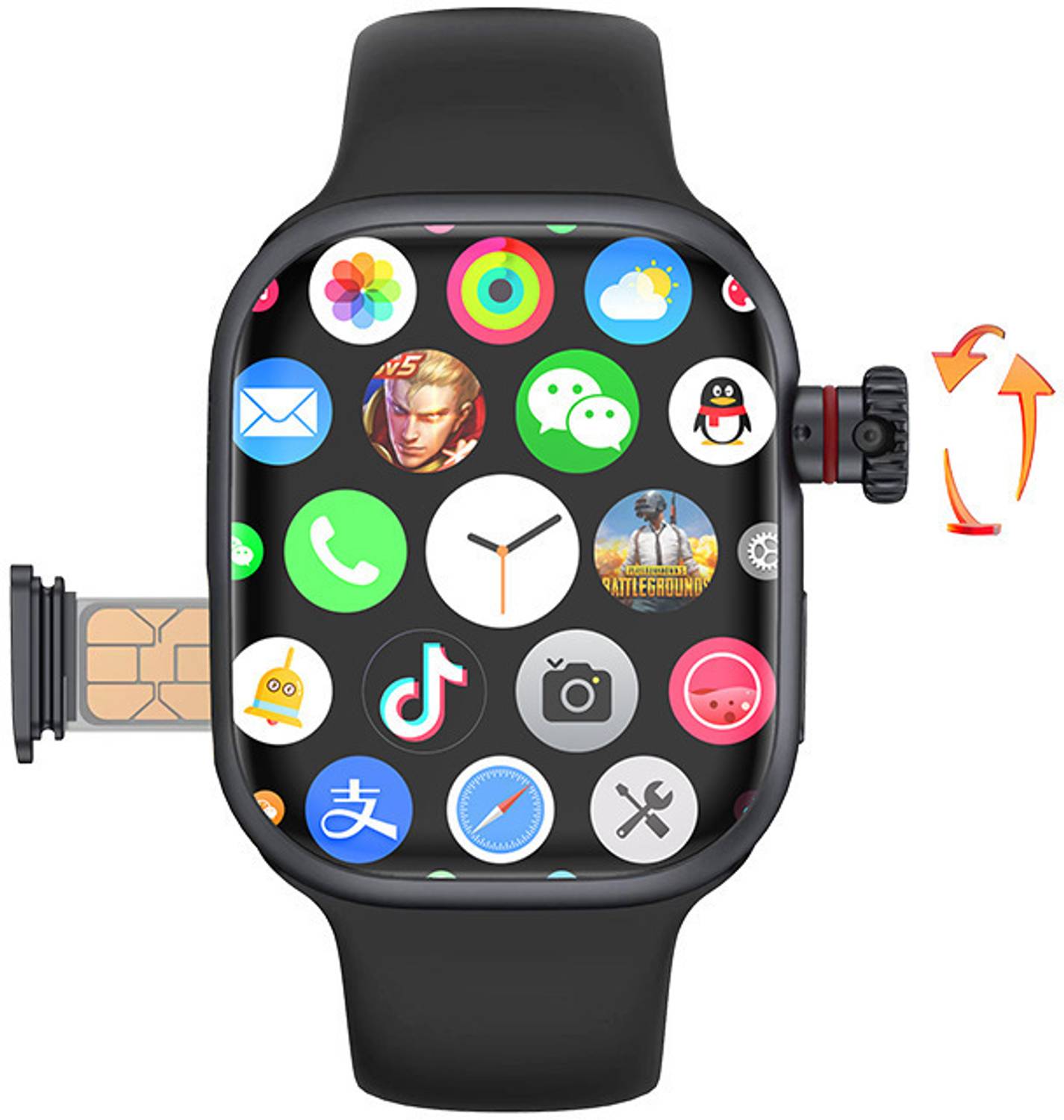 SEHUB WS10 S9 4G/5G SIM Smart Watch 8GB RAM 128GB - Image 1