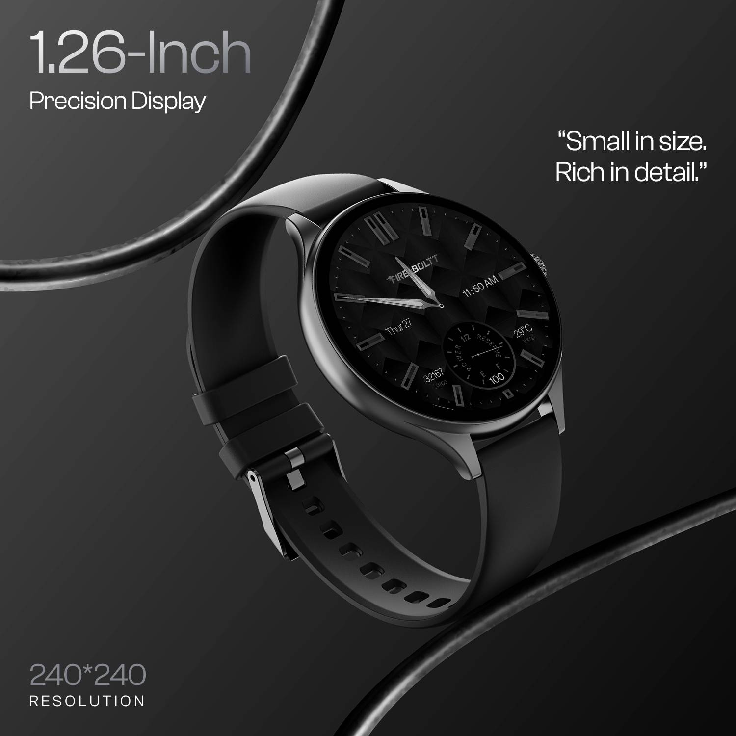Fire-Boltt Hurricane Air 1.26 Round Display Smartwatch - Image 4