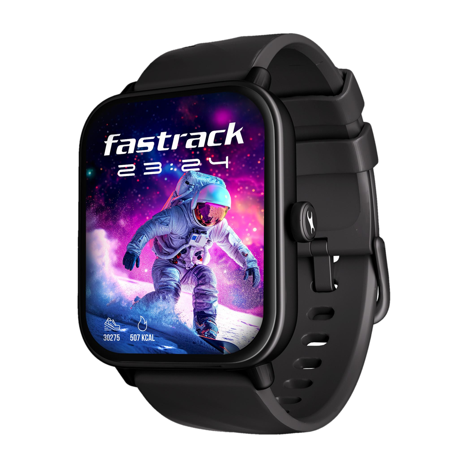 Fastrack Revoltt X-1.83'|Blazing Fast UI|Single Sync BT Calling|Calculator|In-built games Smartwatch