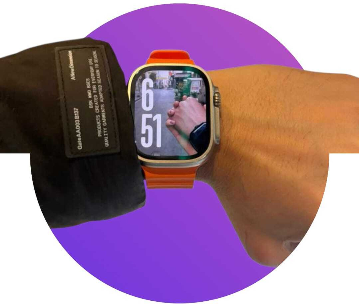 Image of Onikuma T800 BT watch 2in Big Screen Sunlight Proof Display Music Play Insta WA Notifier Smartwatch