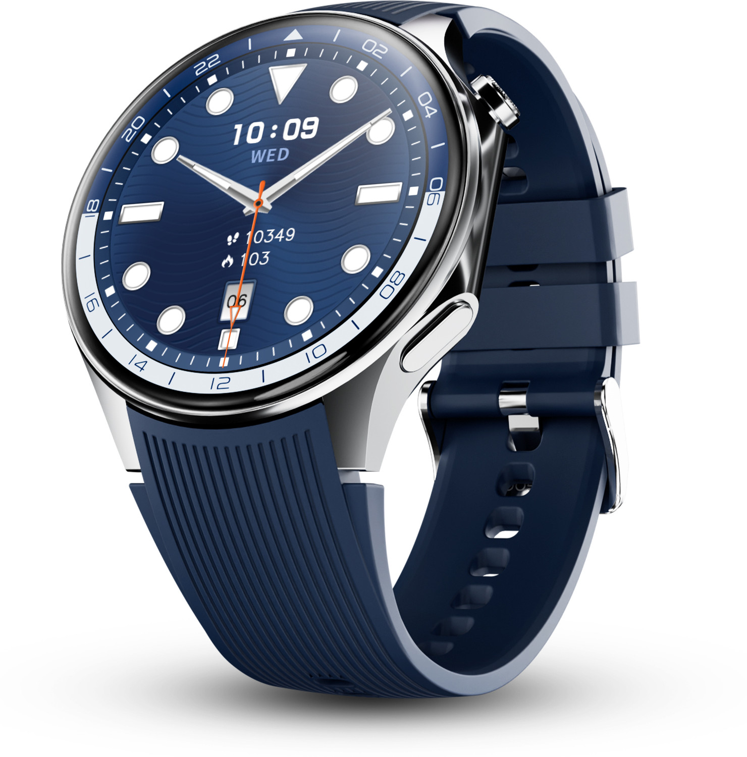 Image of Pebble Gravity 1.43inch AMOLED,700 Nits Brightness BT Calling,QR Pay & Digital Compass Smartwatch