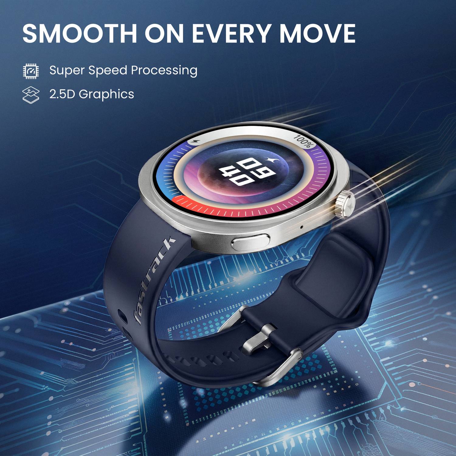 Fastrack Revoltt R3 Pro AMOLED Smartwatch - Image 4