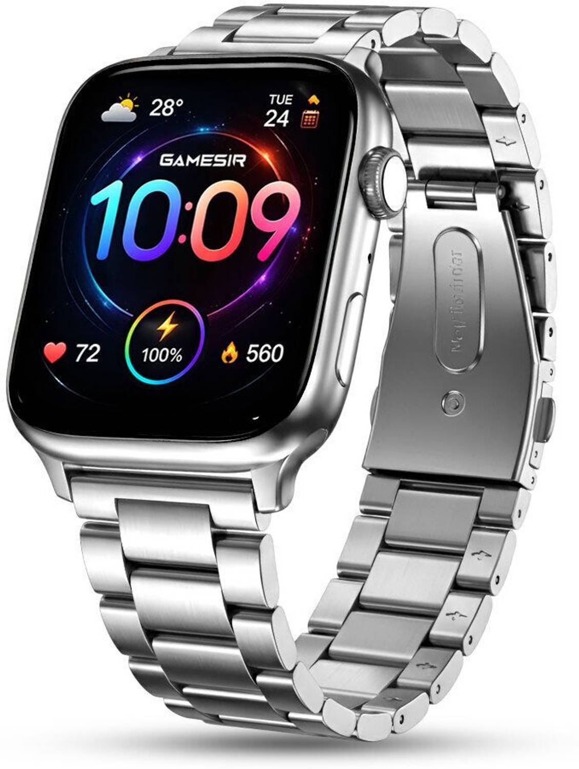 GameSir T-Storm Amoled Smartwatch with BT Calling, Health Trackin
