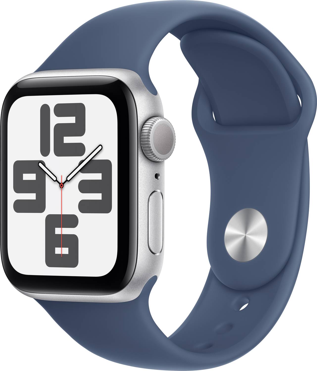 Apple Watch SE 2 GPS 40mm (2nd Gen) Silver Aluminium with Denim S